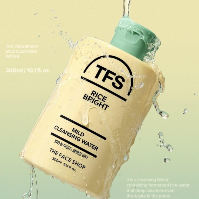 더페이스샵 맑은 쌀 마일드 클렌징 워터 300ml