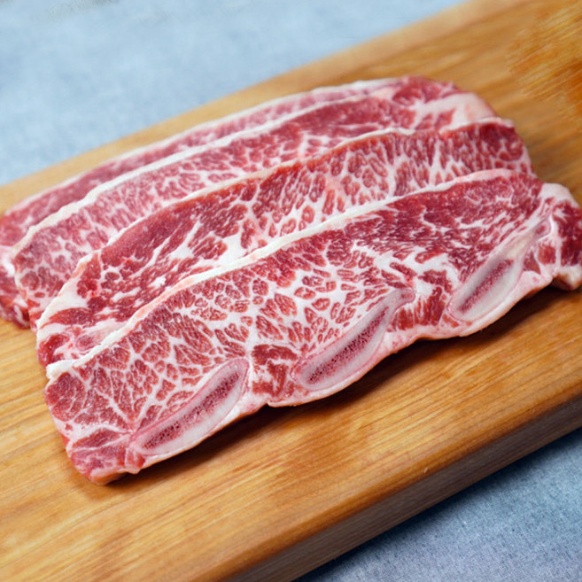 명품 블랙앵거스 초이스 우대갈비 LA갈비 에레이갈비 미국 소 생갈비 미국산 소갈비, 초이스 척갈비, LA갈비 1kg, 1개