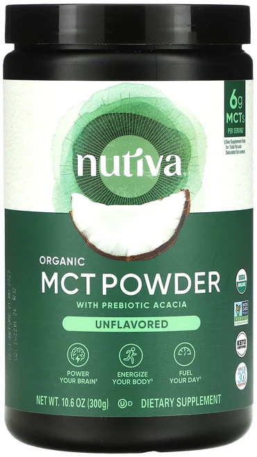 Nutiva 유기농 중쇄중성지방 분말 무맛 300g(10.6oz), Nutiva유기농중쇄중성지방분말무맛300g106oz, 300g, 1개 - 쿠팡