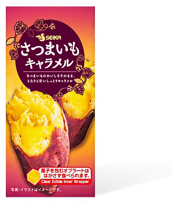 세이카 고구마 모찌 캐러멜 사탕, 63g, 2개