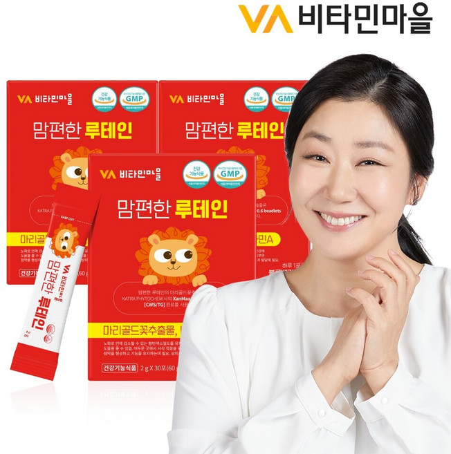 비타민마을 맘편한 루테인 30p 1개월분, 90회분, 60g, 3개