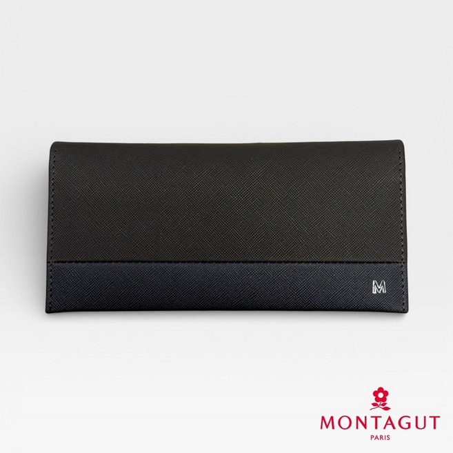 MONTAGUT 夢特嬌 時尚頭層牛皮真皮皮夾