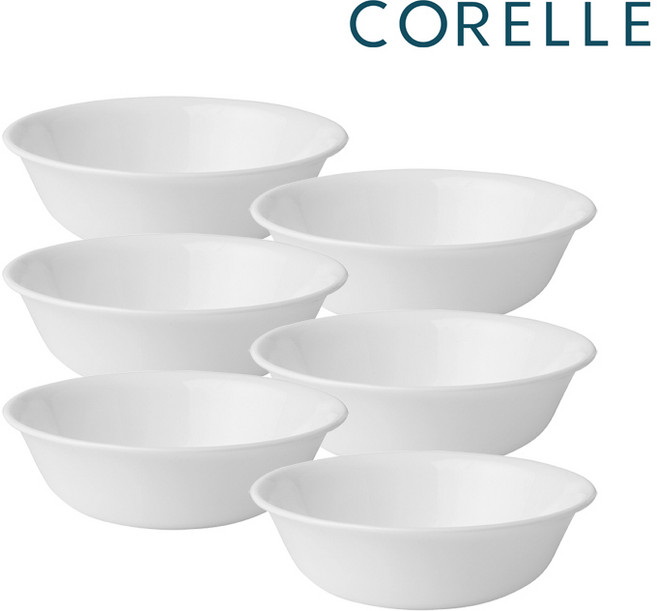 코렐 저스트화이트 미국형 국대접 6P, 6개, 화이트