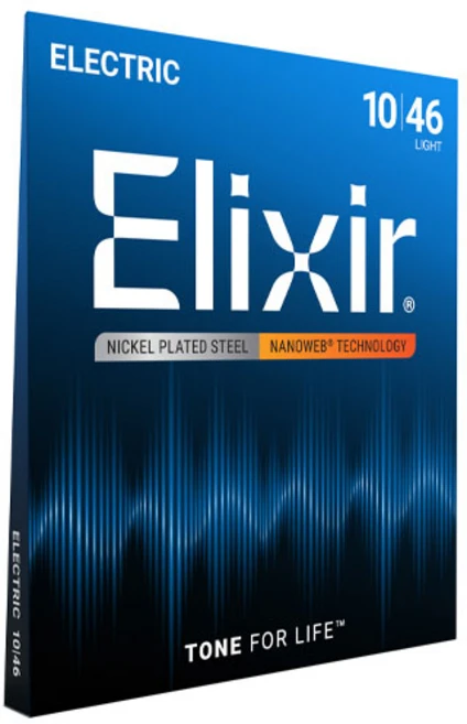 엘릭서 일렉기타줄 나노웹 라이트 Elixir NANOWEB 12052 010-046 라이트 + 피크3p - 쿠팡