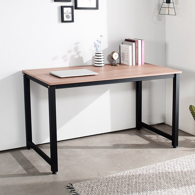 [국내제작] 인퍼니처 S1 컴퓨터책상 조립식 회의용 사무용 철제테이블, 블랙아카시아