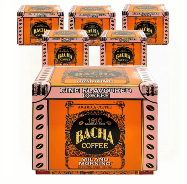 BACHA COFFEE 밀라노 모닝 커피 기프트박스, 12g, 12개입, 6개