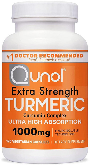 Qunol 特強薑黃 1000mg 素食膠囊, 1個, 120錠