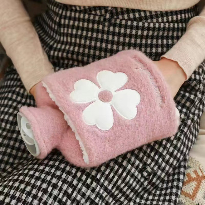 보온 물주머니 핑크 - 온열 찜질팩 1000ml, 1개