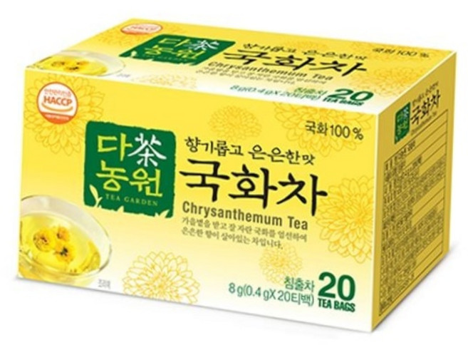 다농원 향기롭고 은은한 국화차 20티백 침출차 건강차 국산차 티백차 전통차