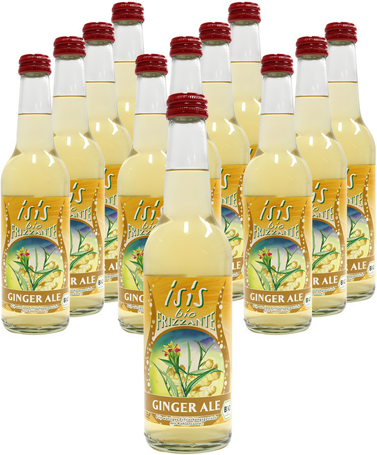 isis 아 유기농 진저에일 탄산음료, 330ml, 12개