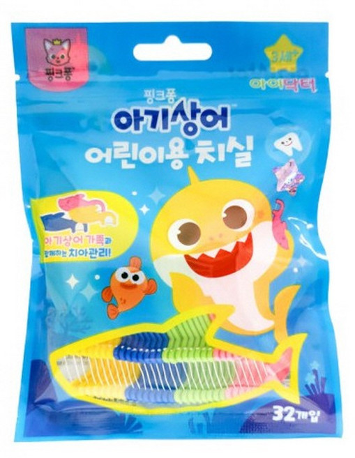 핑크퐁 어린이 치실 32개입, 1세트