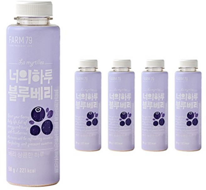 팜79 너의하루 블루베리 가루 5p, 250g, 1개