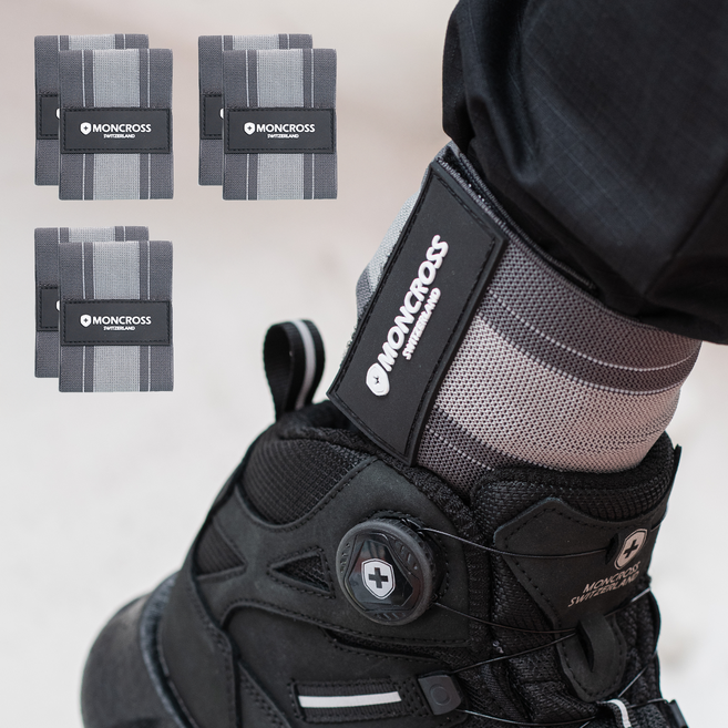 몽크로스 커맨더 사하라 반사각반 안전화 안전각반, 그레이, 3세트