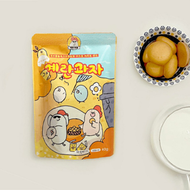 애월아빠들 제주 동물복지 유정란 계란과자, 40g, 20개