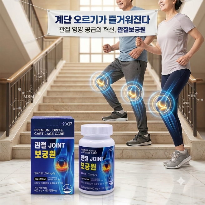 김연자 관절보궁 정품 대체 허리통증 관절보궁 원 조인트 관절엔 엠에스엠, 1세트, 120정