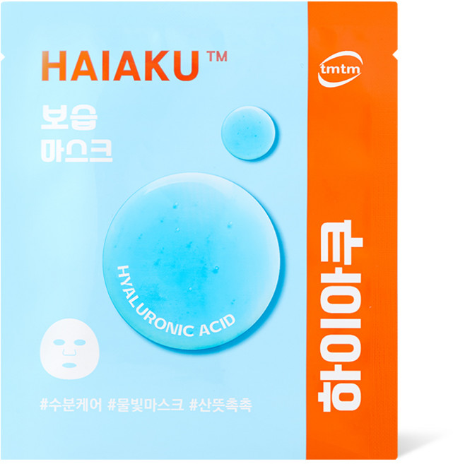 티엠티엠 하이아쿠 보습 마스크 팩, 1개, 50개입