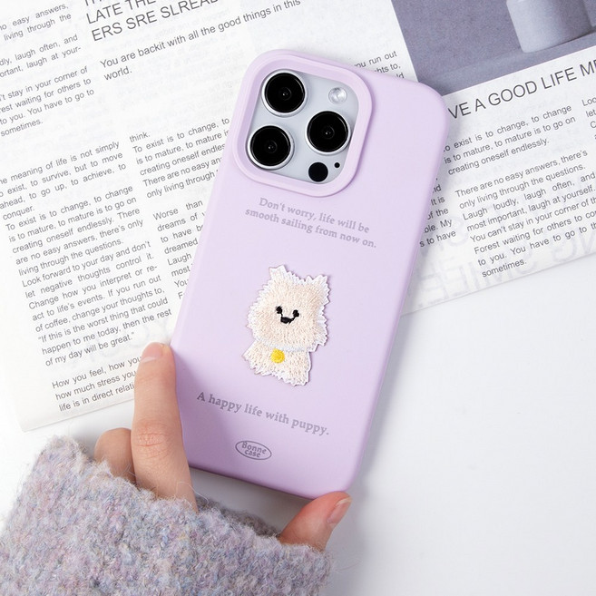 유스픽 카드수납이 간편한 풀컬러 원포켓 젤리 휴대폰 케이스