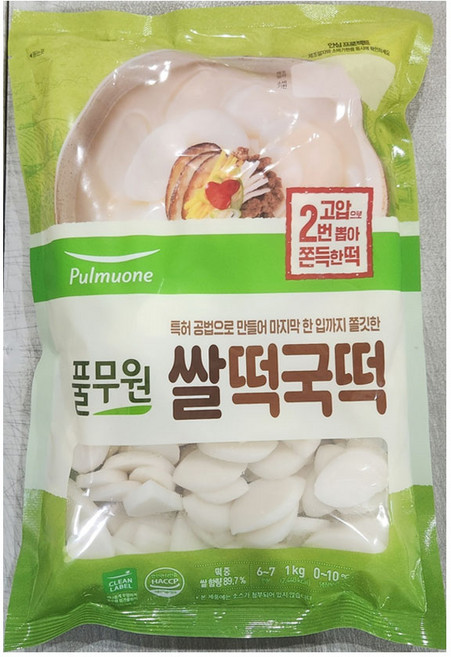 (냉장)[풀무원] 쌀떡국떡1kg, 1개, 1kg