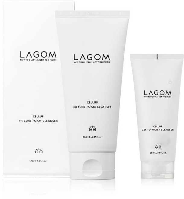 라곰 셀럽 피에이치 큐어 폼 클렌저 120ml + 젤 투 워터클렌저 65ml
