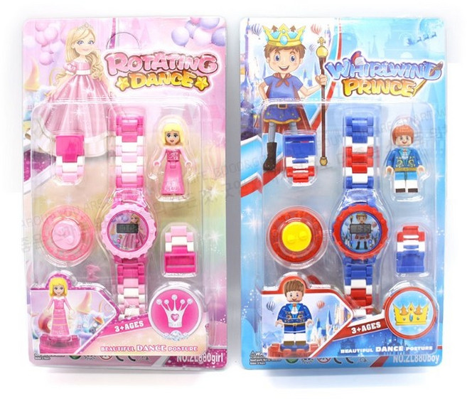 유아동용 캐릭터 손목시계 블루 핑크 어린이 레고시계 남아 여아 손목시계