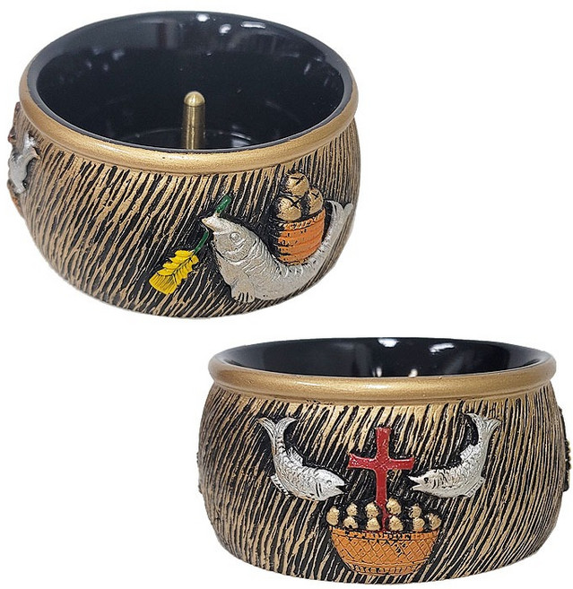 가톨릭천주교성물 촛대 오병이어, 1개