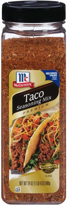 McCormick Premium Taco Seasoning Mix 맥코믹 프리미엄 타코 시즈닝 믹스 24oz(680g), 680g, 1개