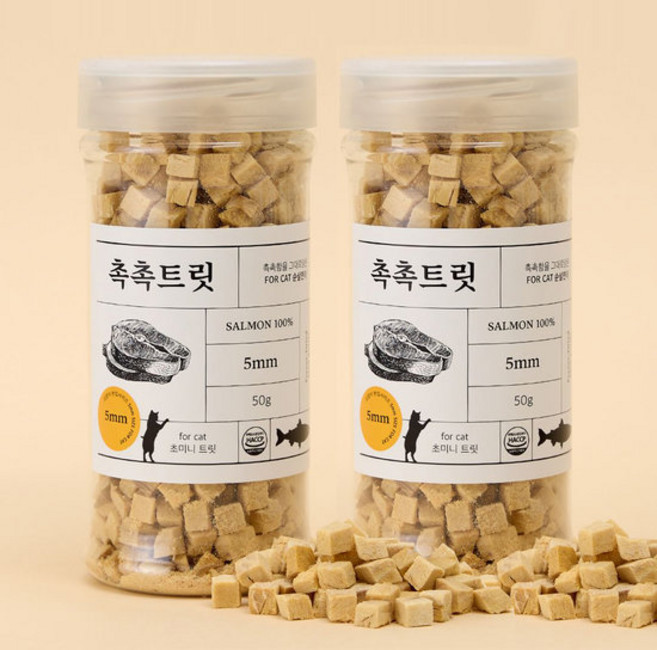 고양이전용 동결건조 촉촉트릿 - 연어 50g x 2개