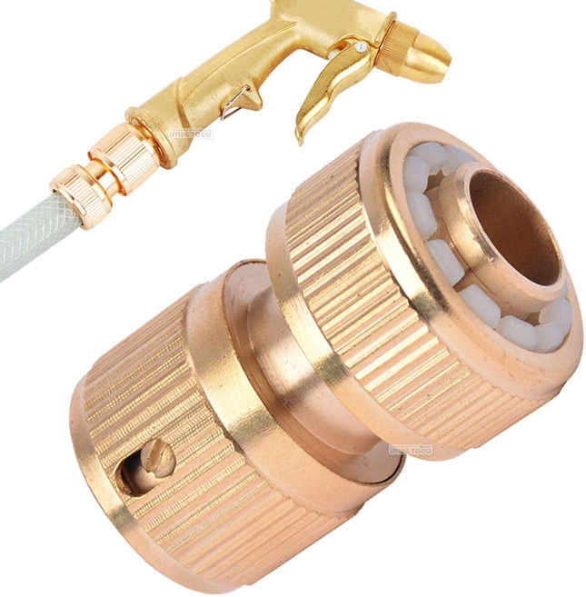 원터치 황동 호스 커넥터 분사기 수도 1316 연결구, 1개