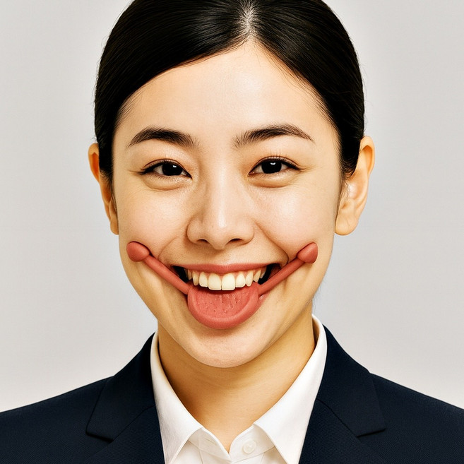 입꼬리교정기 입매 웃는연습 입술 올리는 운동 기구 얼굴만들기 미소 스마일 해피페이스 면접 표정 리프팅, 1개, 라이트핏(핑크)