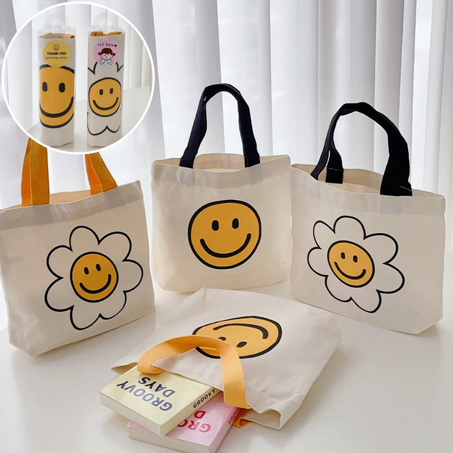 스마일데이지에코백, 검정스마일