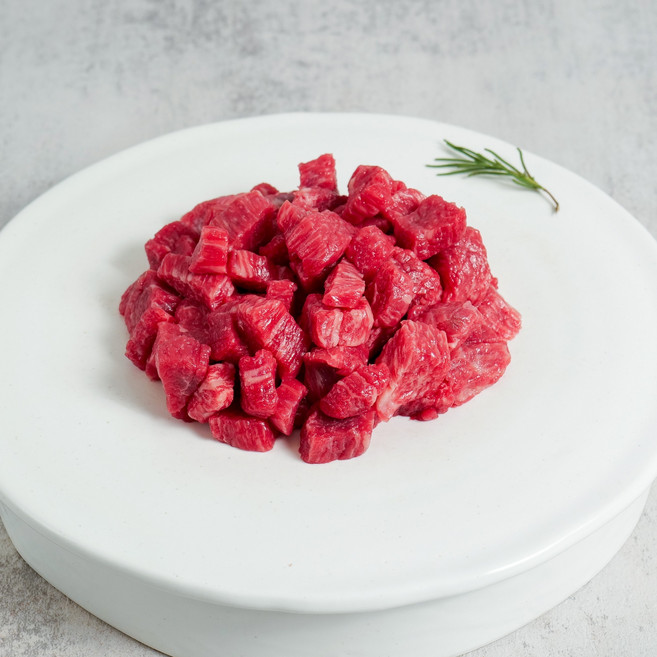 우마왕 한우 양지 국거리 1++ 냉장 소고기 국거리용, 4개, 세절