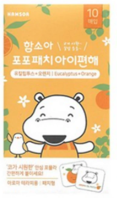 닥터아토비 함소아 포포패치 아이편해 (유칼립투스+오렌지), 3개, 10매입 - 쿠팡