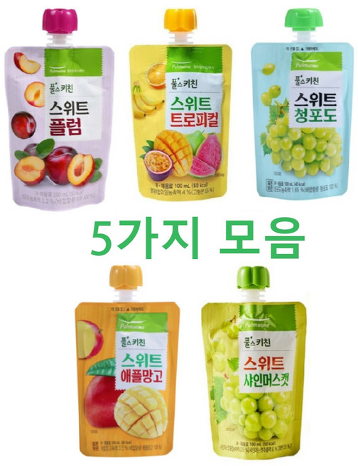 [CHOICE BOX]풀무원 풀스키친 과채음료 5가지맛 모음 어린이음료, 10개, 100ml