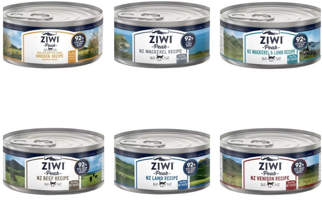 ZiWi Peak 92%鮮肉貓罐 高含肉量無穀配方 挑嘴貓最愛, 牛, 85g, 12罐