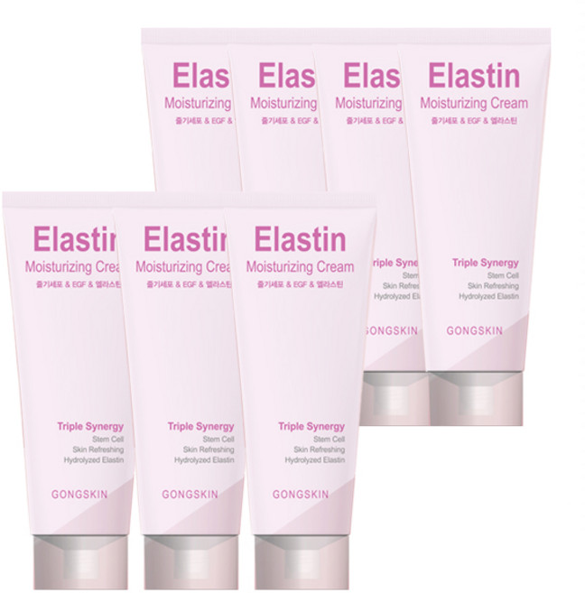 공스킨 줄기세포&EGF&엘라스틴 수분크림 피부활력 탄력 주름개선 크림, 100ml, 7개