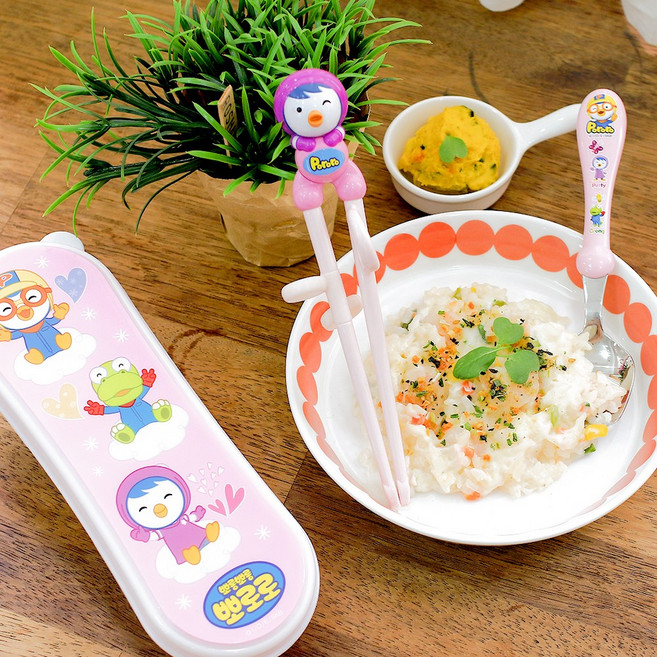 패티 유아 교정 연습 이지젓가락 수저케이스, 1개, PO9859