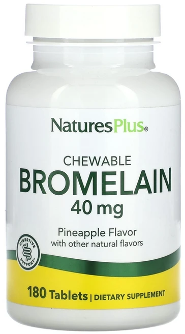 네이쳐스플러스 브로멜라인 츄어블 40mg 태블릿 180정 1개 - 쿠팡