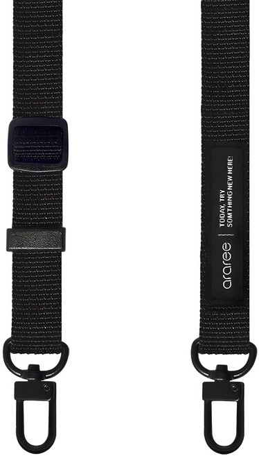 아라리 스포츠 숄더 휴대폰 스트랩, 블랙, 1개