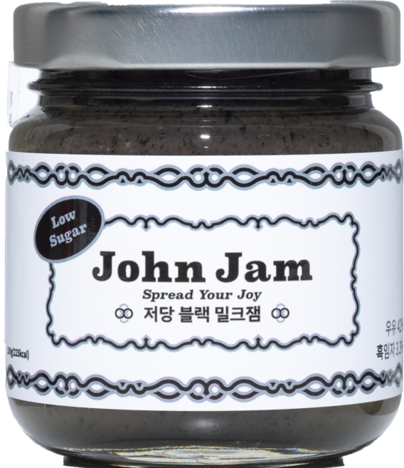 존잼 저당 국산 흑임자잼 블랙밀크잼, 100g, 1개, 저당 블랙밀크잼 국산 흑임자