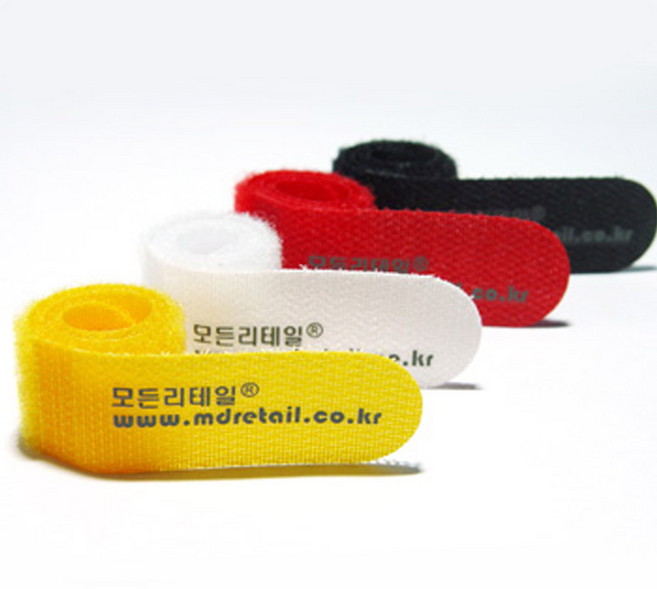 모든리테일 벨크로 타이 찍찍이 밴드 선정리 4컬러 4개입, 5세트