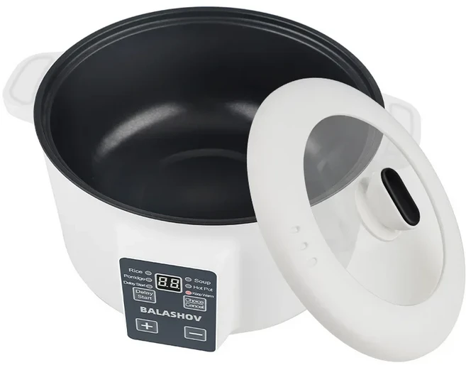 220V 가정용 멀티 쿠커 3.5L 전기 논스틱 요리 냄비 핫팟 스마트 밥솥 조리기구, 01 EU, 01 하얀색