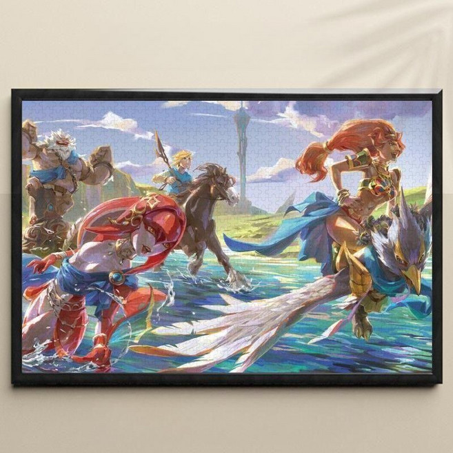 젤다의전설퍼즐1000피스 조각 직소 장난감 창의성, 3ZD