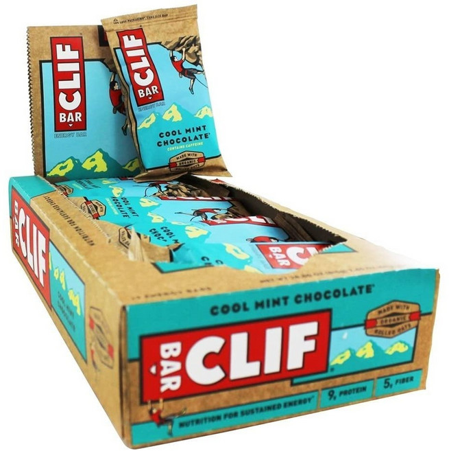 클리프 에너지 바 68g, 12개, Cool Mint Chocolate