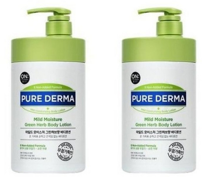 온더바디 퓨어더마 바디로션 그린허브 1L 2개