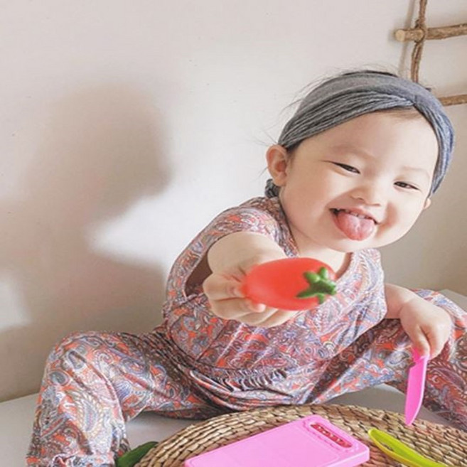 아기 가발 시골 캠핑 김장룩 할매 흰머리 가발 헤어밴드
