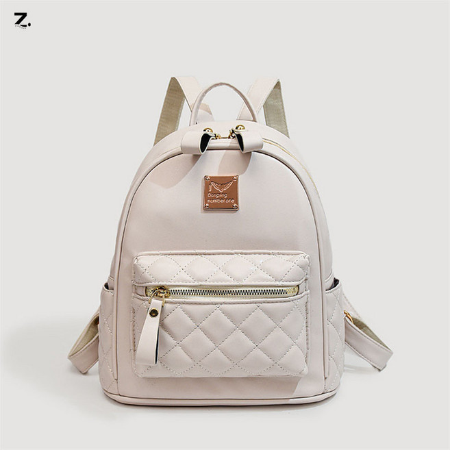 Zoovit 여성용 심플 PU 백팩 데일리 가벼운 가방 배낭