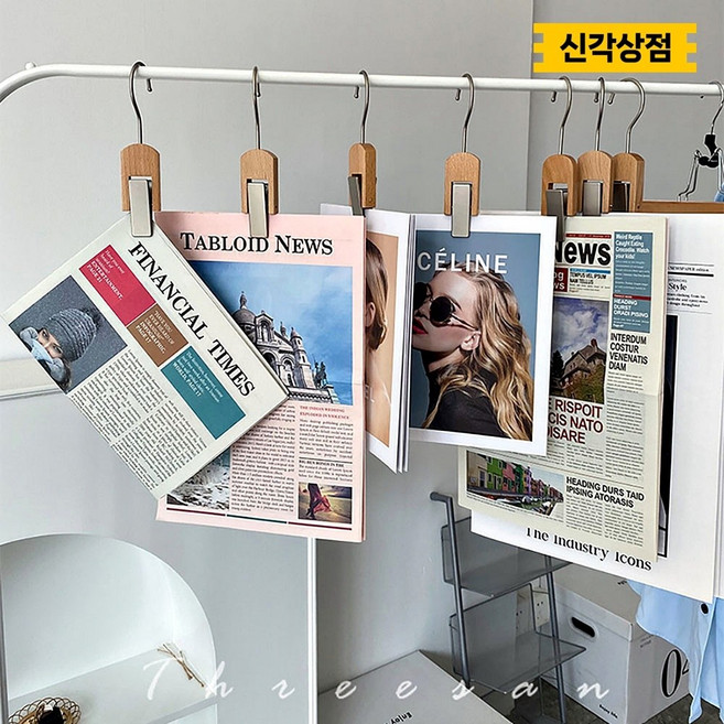 벽 사진 꾸미기 걸이 집게 포토 인생네컷 폴라로이드 인테리어 소품, 실버