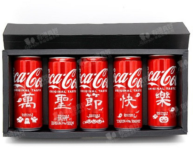 Coca-Cola 聖誕節 330ml 5入禮盒, 1個, 固定款式(不可改字),超商&店到店最多2組，超過請選宅配, 固定款式