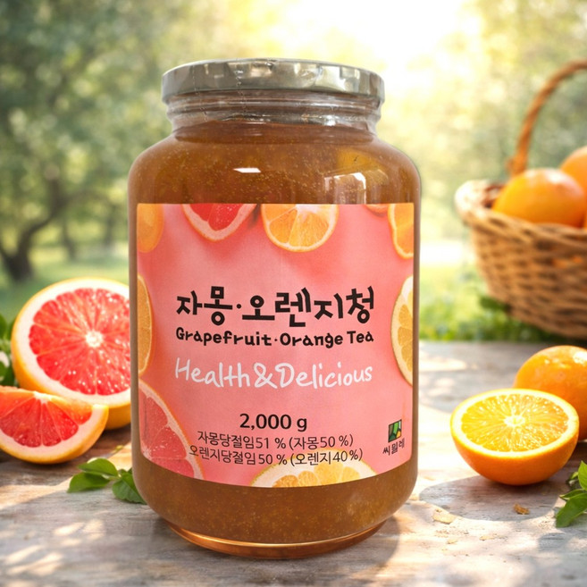 코스트코 씨밀레 자몽오렌지청, 1개입, 1개, 2kg