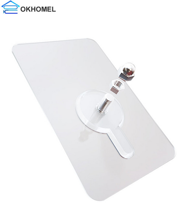 투명 접착식 무타공 벽걸이 초강력 나사후크, 나사후크 중(나사길이 14mm), 1개